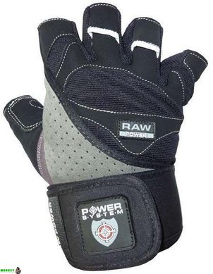 Перчатки для фитнеса и тяжелой атлетики Power System Raw Power PS-2850 Black M