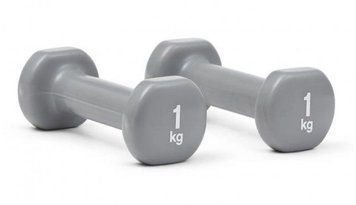 Гантели Reebok Dumbbells серый Уни 1 кг