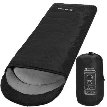 Спальный мешок (спальник) Springos 2 в 1 CS0042 +8 ...+20 &deg;C R Black/Grey