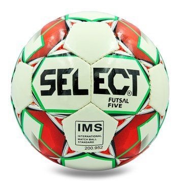М'яч для футзалу SELECT FIVE ST-8159 №4 білий-червоний