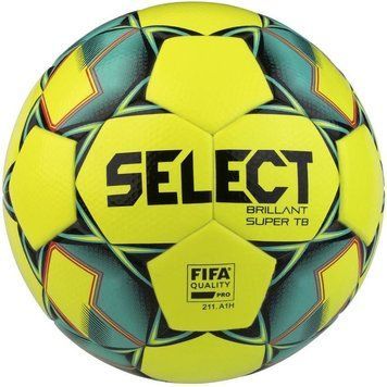 Футбольный мяч Select Brillant Super TB FIFA желто-зеленый Уни 5