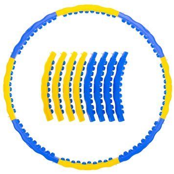 Обруч масажний Хула Хуп SP-Planeta Hula Hoop DYNAMIC HOOP JS-6018 8 секцій жовтий-синій