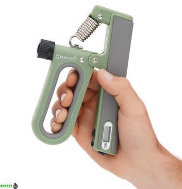 Эспандер кистевой Cornix 10-120 кг с регулируемой нагрузкой и счетчиком XR-0275 Green/Grey