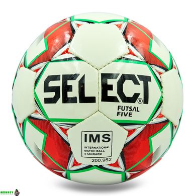 М'яч для футзалу SELECT FIVE ST-8159 №4 білий-червоний