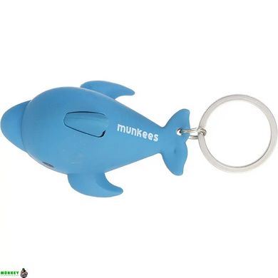 Munkees 1102 брелок-фонарик Dolphin LED blue