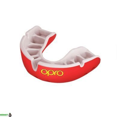 Капа OPRO Gold доросла (вік 11+) Red/Pearl (art.102504004)