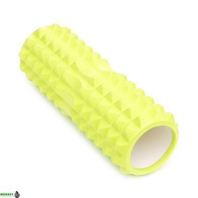Массажный ролик Cornix EVA 33 x 14 см (валик, роллер) XR-0330 Green
