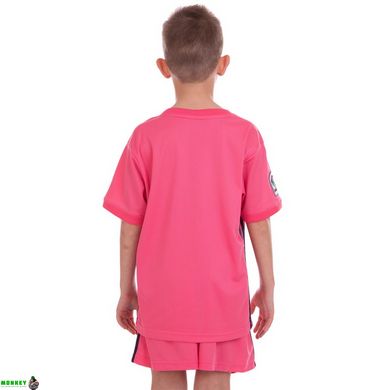 Форма футбольная детская с символикой футбольного клуба REAL MADRID гостевая 2021 SP-Planeta CO-2479 8-14 лет розовый