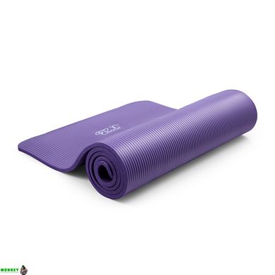 Килимок (мат) спортивний 4FIZJO NBR 1 см для йоги та фітнесу 4FJ0016 Violet