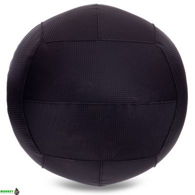 Мяч набивной для кросфита волбол WALL BALL Zelart FI-2637-5 5кг черный