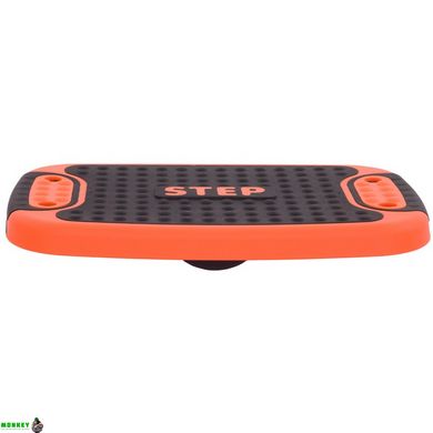 Степ-платформа 4 IN 1 MUTIFUCTIONAL STEP Zelart FI-3996 53x36x14см чорний-помаранчевий