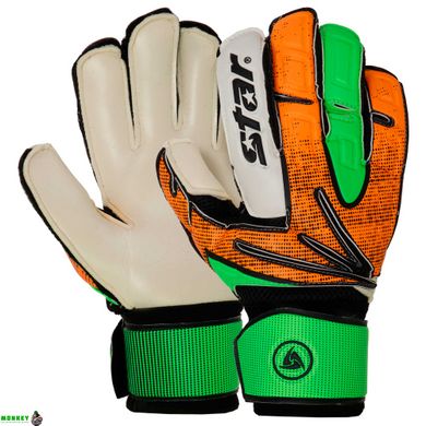 Воротарські рукавиці STAR NEW HIGHEST SG620 розмір M-L зелений-червоний