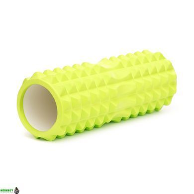 Массажный ролик Cornix EVA 33 x 14 см (валик, роллер) XR-0330 Green