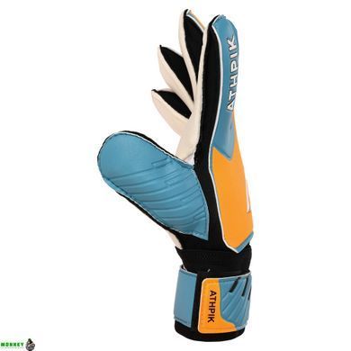 Перчатки вратарские с защитой пальцев ATHPIK SP-Sport FB-9277 Оранжевый-синий 8