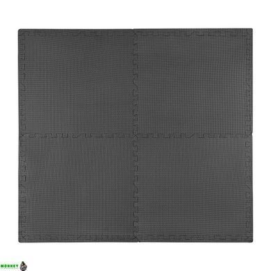 Мат-пазл (ласточкин хвост) 4FIZJO Mat Puzzle EVA 120 x 120 x 1 cм Black (P-5907222931011)