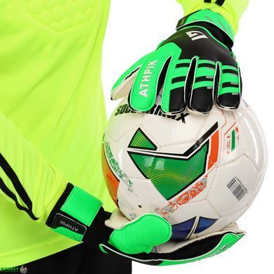 Перчатки вратарские с защитой пальцев ATHPIK SP-Sport FB-9277 Оранжевый-синий 8
