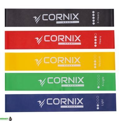Резинки для фітнесу Cornix Mini Power Band набір 5 шт 1-20 кг XR-0045