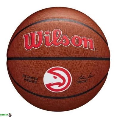 М'яч баскетбольний Wilson NBA TEAM ALLIANCE BSKT ATL HAWKS