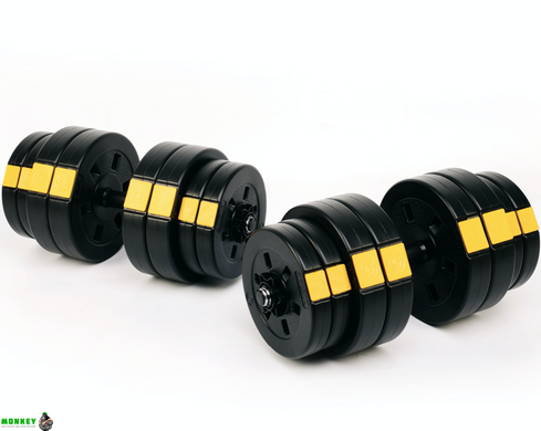 Набір Besport PowerPro гантелі 2х31кг з лавою WB-002