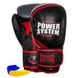 Боксерские перчатки PowerSystem PS 5005 Challenger Black/Red 12 унций