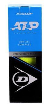 Мячи для тенниса Dunlop ATP PRESSURELESS 3B 601400