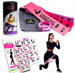Резинки для фитнеса Way4you Lady's Set 2.0 набор 3 фитнес резинок для спорта и тренировок ног и ягодиц
