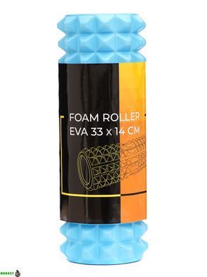 Масажний ролик Cornix EVA 33 x 14 см (валик, роллер) XR-0331 Sky Blue