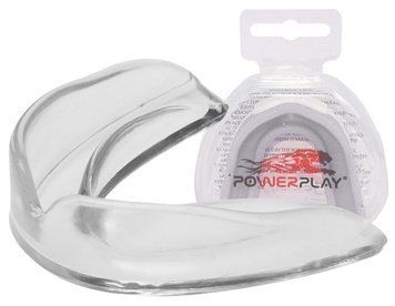 Капа боксерська PowerPlay 3318 JR дитяча (вік до 10) прозора