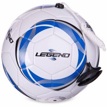 Мяч футбольный тренажер CFA SP-Sport FB-3281 №5 PU белый-синий