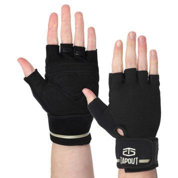 Перчатки для фитнеса и тяжелой атлетики TAPOUT SB168511 Черный S черный