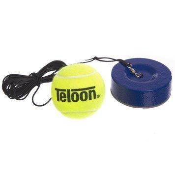 Тренажер для великого тенісу - м'яч на гумці з обважнювачем TELOON TENNIS TRAINER TL801-5-Coach1 салатовий-чорний