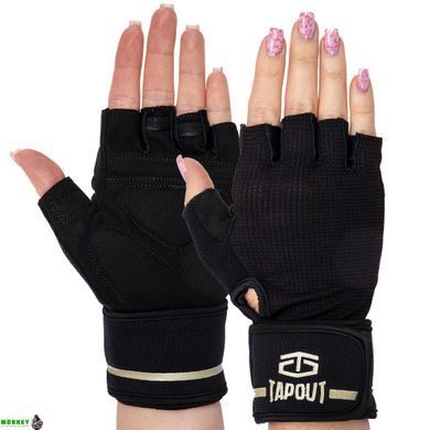 Перчатки для фитнеса и тяжелой атлетики TAPOUT SB168511 Черный S черный