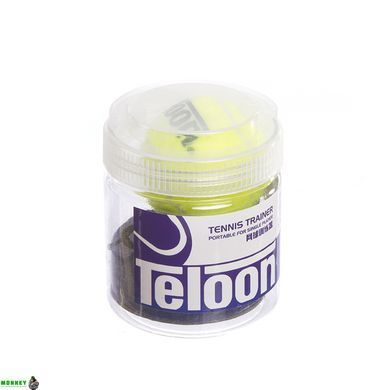 Тренажер для великого тенісу - м'яч на гумці з обважнювачем TELOON TENNIS TRAINER TL801-5-Coach1 салатовий-чорний