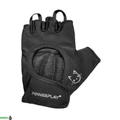 Перчатки для фитнеса и тяжелой атлетики PowerPlay 2004 женские черные XS