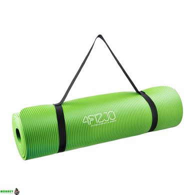 Килимок (мат) спортивний 4FIZJO NBR 1 см для йоги та фітнесу 4FJ0017 Green