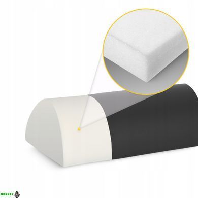 Напіввалик для реабілітації та масажу 4FIZJO 60 x 30 x 15 Black (P-5905973402910)