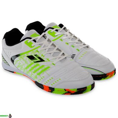 Взуття для футзалу чоловіча SP-Sport 170329-2 розмір 40-45 білий-чорний-салатовий