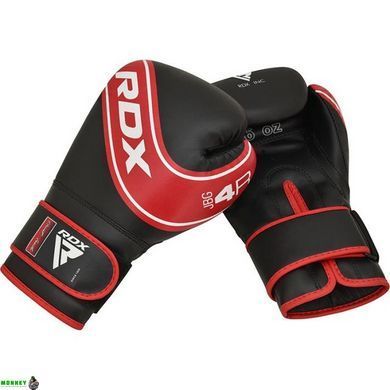 Боксерські рукавиці RDX 4B Robo Kids Red/Black 6 унцій (капа в комплекті)