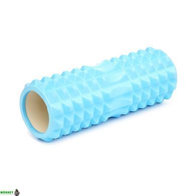 Масажний ролик Cornix EVA 33 x 14 см (валик, роллер) XR-0331 Sky Blue