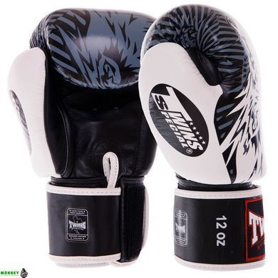 Перчатки боксерские кожаные TWINS FBGVL3-50 Синий 10 унции WOLF 10-14oz