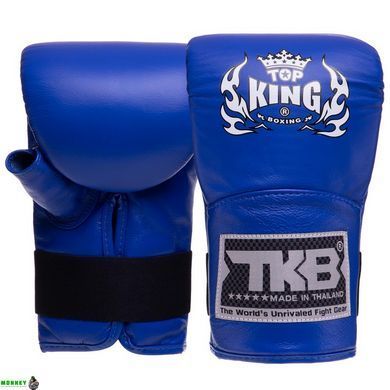 Снарядные перчатки кожаные TOP KING Pro TKBMP-OT Синий S размер