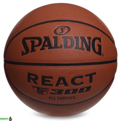 М'яч баскетбольний SPALDING 76846Y REACT TF300 №7 помаранчевий
