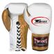 Перчатки боксерские кожаные професиональные на шнуровке TWN BO-0279 10-16 унций цвета в ассортименте