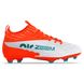 Бутсы футбольная обувь с носком ZOOM 220909-3 R.ORANGE/CYAN/WHITE размер 40-45 (верх-PU, подошва-термополиуретан (TPU), оранжевый-бирюзовый-белый)