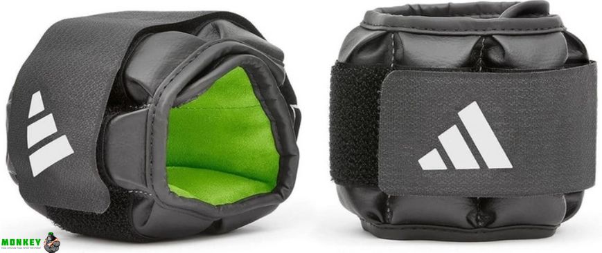 Обважнювачі для щиколотки/зап'ястя Adidas Performance Ankle чорний, зелений Уні 0.5 кг
