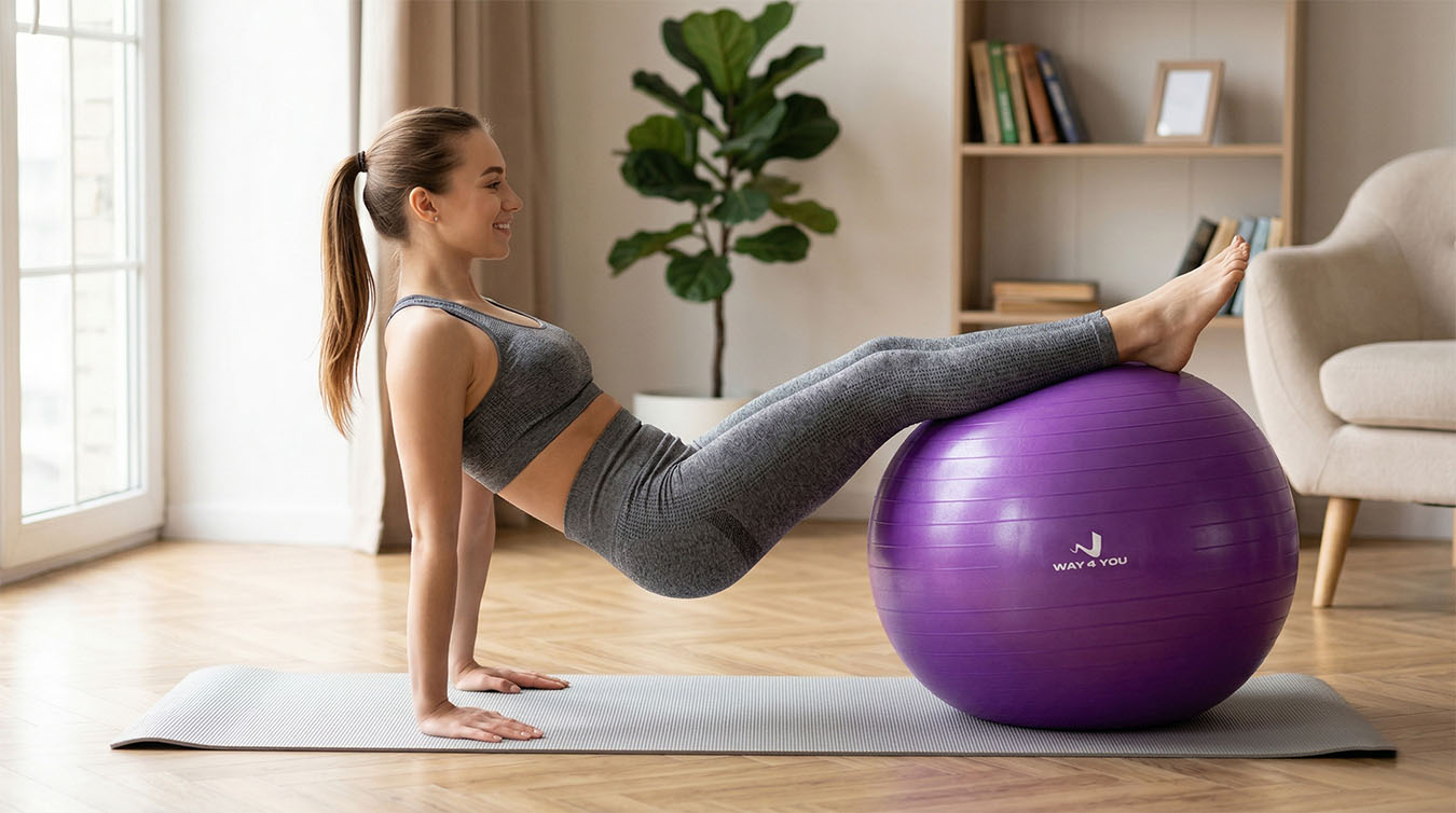 Фитбол 65см Way4you Фиолетовый